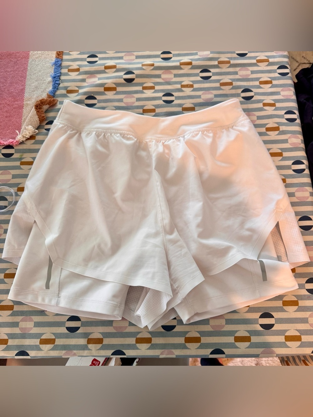 Women’s White 2 in 1 Stretchtech Running Shorts
